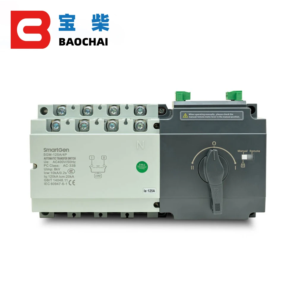 SmartGen SGM SGM-80A SGM-125A SGM-250A 63A 80A 125A 250A 4P (Genset Type) Motor type ATS switch