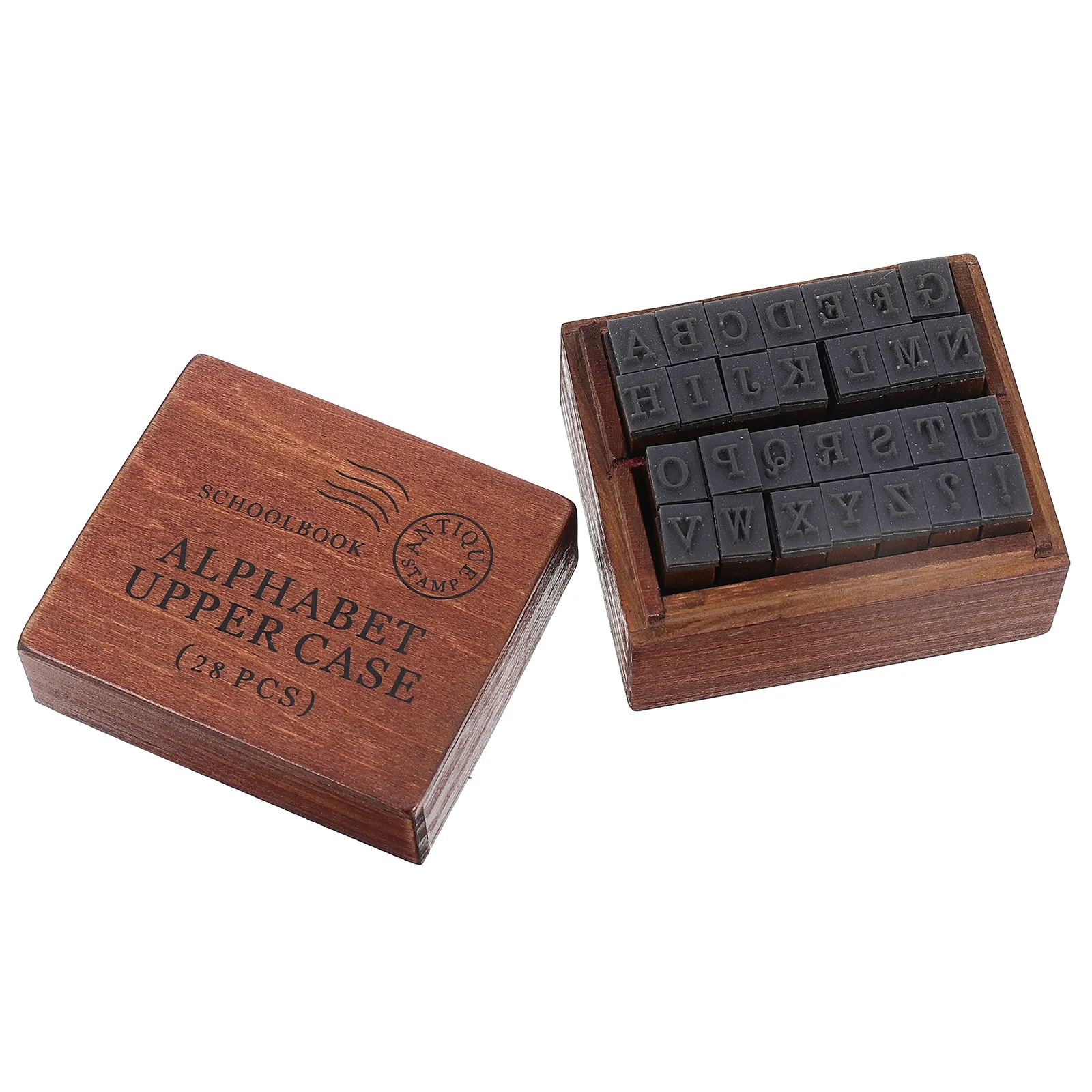

Letter Seal Alphabet Stamps Stamping Kit English Scrapbook Wax Sealing for Crafting Rubber