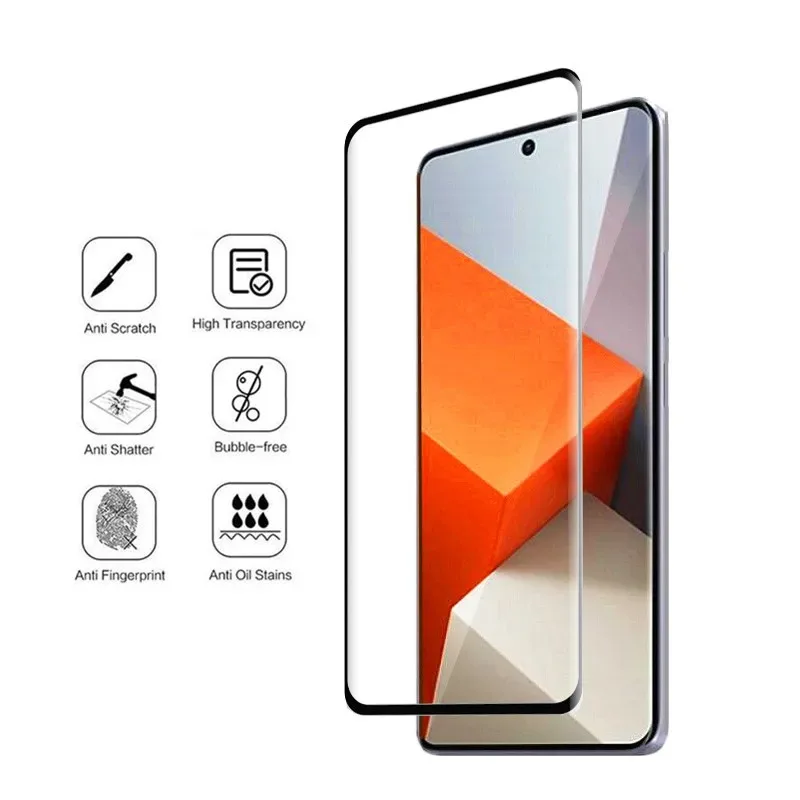 For Redmi Note 13 Pro plus Tempered Glass Anti-Scratch Front Film For Redmi Note 13 pro+ 5G Soft Camera film