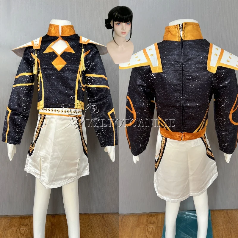 2025 Neues Film-Cosplay-Kostüm Schwarzer Goldener Sänger-Anzug Halloween Rollenspiel-Outfit