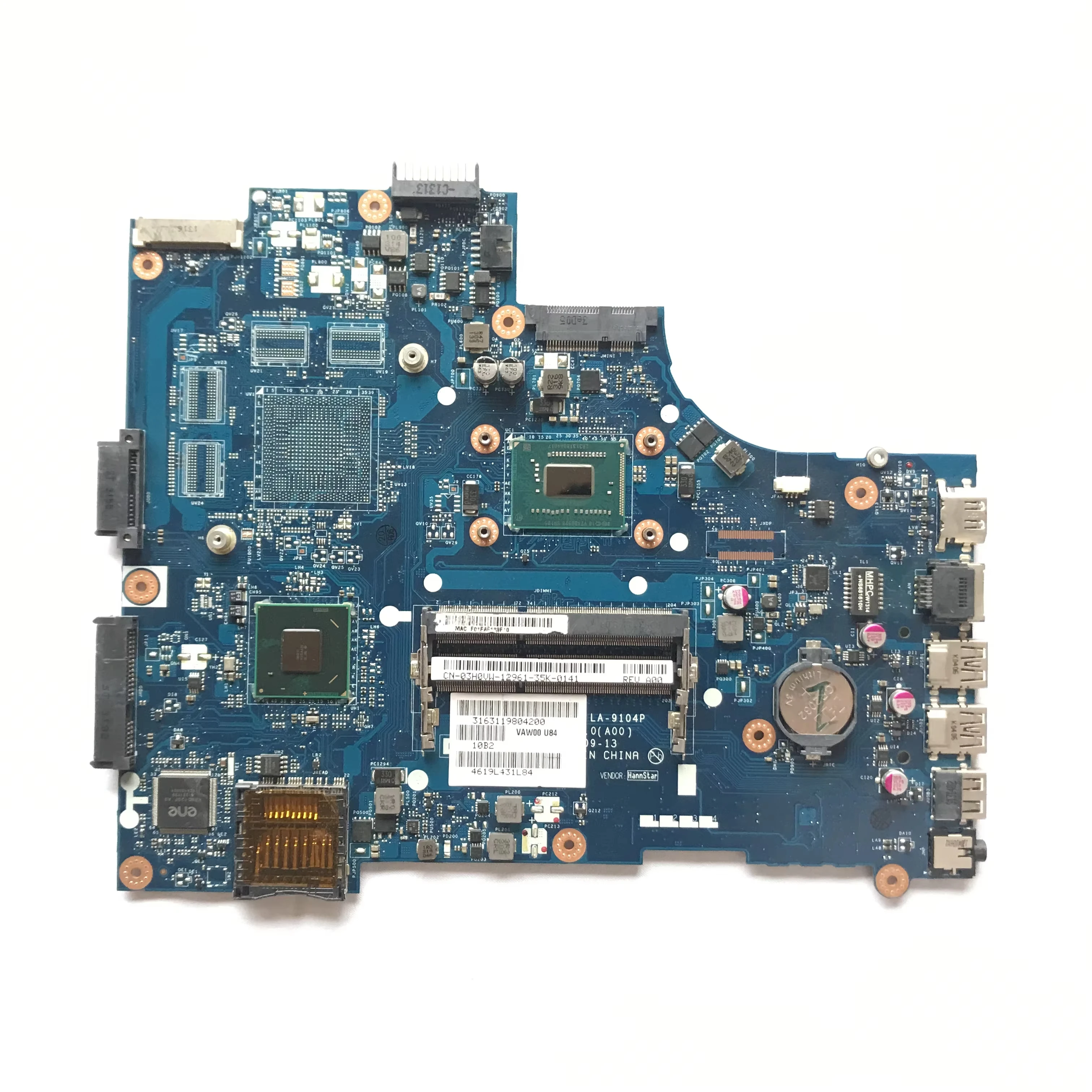 Imagem -06 - Laptop Mainboard Totalmente Testado Vaw00 La-9104p Dell Inspiron 2521 3521 5521 Mainboard com Cpu i3 i5 I73th Gen Hm76 Uma Ddr3 2521