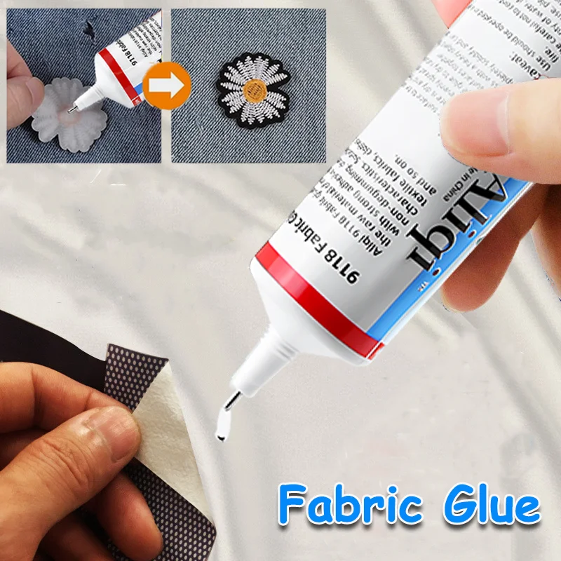 

Fabric Glue 15/60ml Clear DIY Cloth Fibre Adhesive Versatile Fabric Repair Glue Multipurpose Waterproof Fabric Sewing Glue