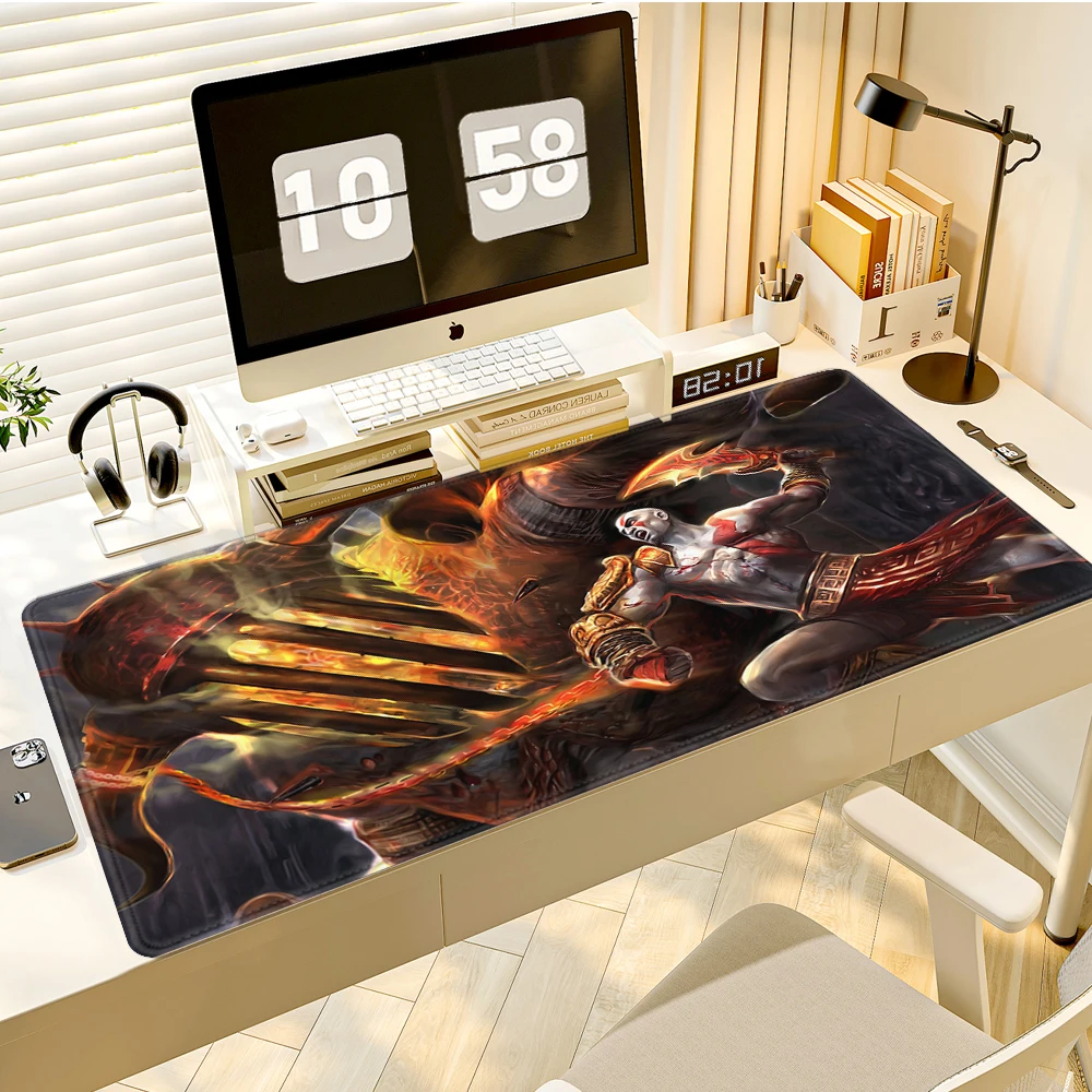 

Game God of War Mouse Pad Large Keyboard Pad Floor Mat Computer Accessories Non-slip Desk Mat Game Player PC Carpet Mousepad