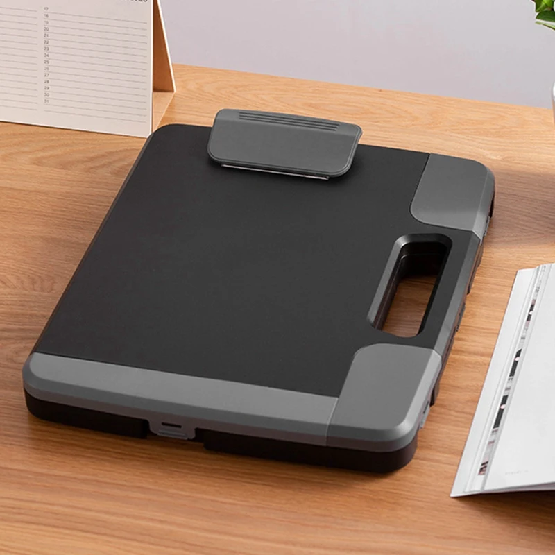 Multifunctional File Box Portable A4 File Clipboard Storage Box Multifunctional Shelf Office Supplies