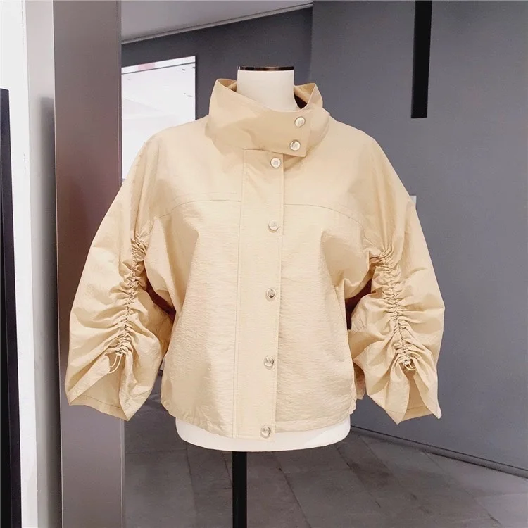 

Модный повседневный тонкий сложенный дизайн MCHAA 24, летняя верхняя одежда для женщин, легкое пальто ort