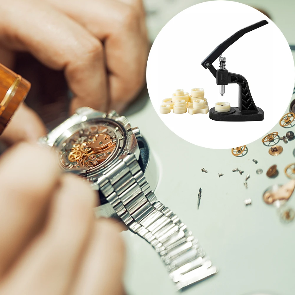 Watch Case Press Tool Professional Front Back Case Cover Screw Press Presser Remover Closer Set Watch Accessories