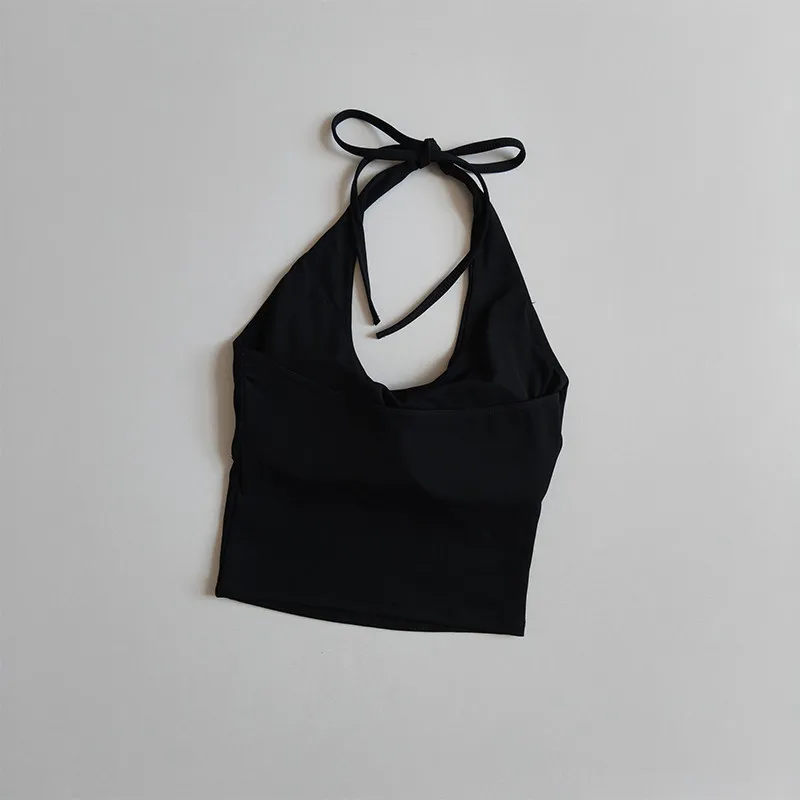 Sexy Neckholder-Yoga-Sport-BH-Weste mit schönem Rückendesign, festem Halt, einteiligem Cup, für Damen zum Laufen, Sommer, schlankmachend, Fitness-Oberteil. – Detail 10