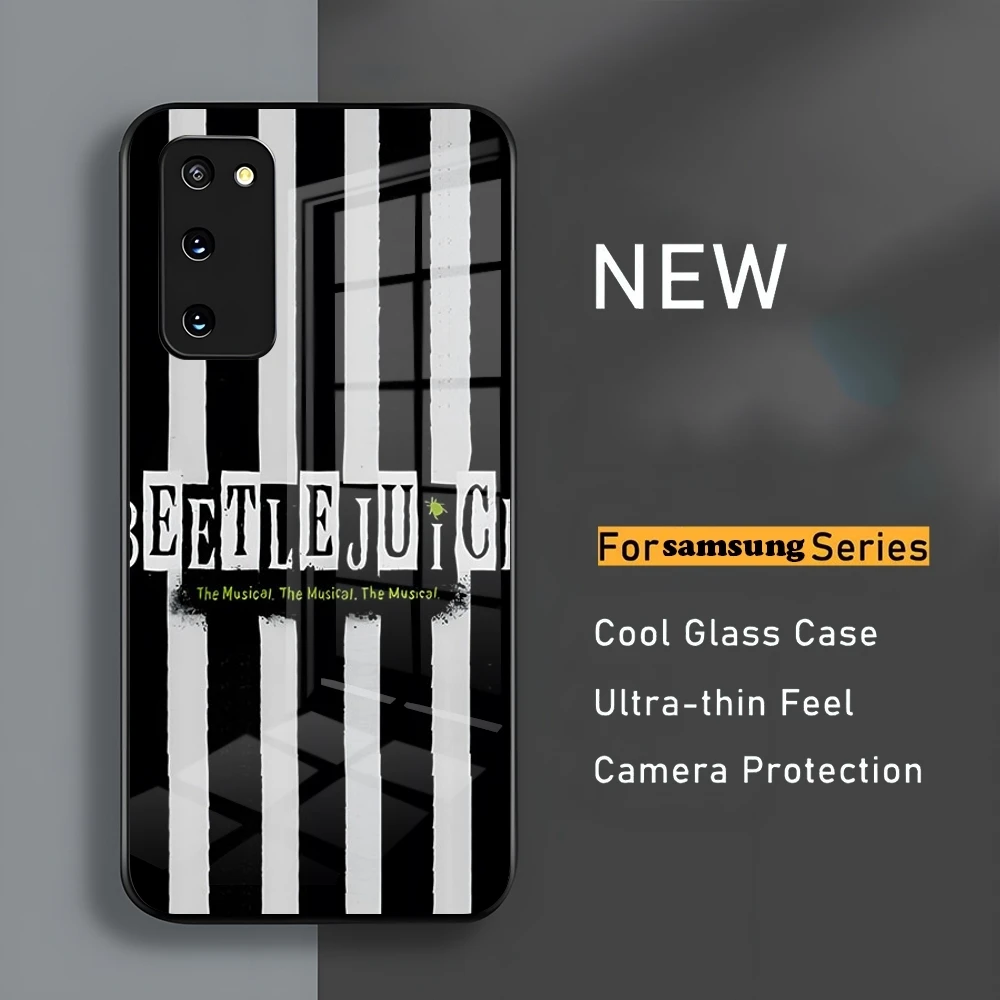 Movie B-Beetlejuice Phone Case For Samsung S24 23 A54 S21 S22 Ultra A 42 32 52 51 Note 23 S10 E Plus S20 FE Pro A12 Glass Cover