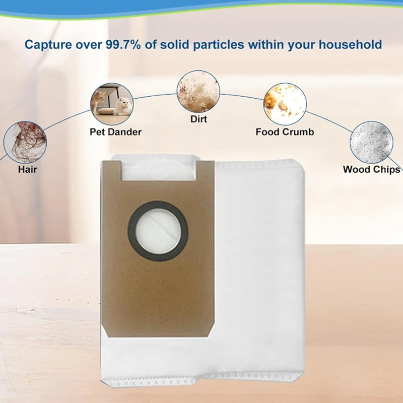 【Berserkk】مجموعة الملحقات لـ Airrobo T20 جهاز آلي لتنظيف الأتربة فرشاة جانبية رئيسية مرشح ممسحة قماش كيس لجميع الغبار قطع الغيار