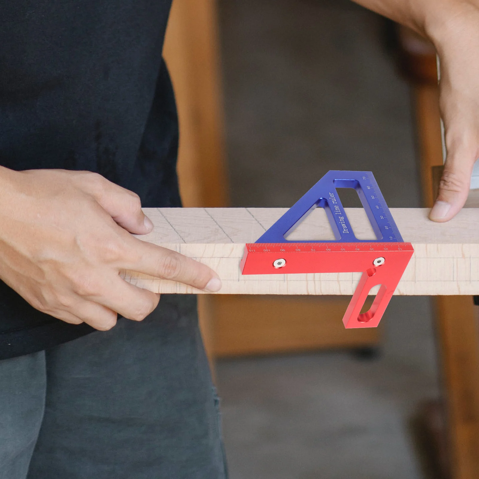 

Scribing Angle Ruler Woodworking Marking Straight Edge Scriber Measuring Tool Carpentry Multi Angle Ruler Triangle Engineering