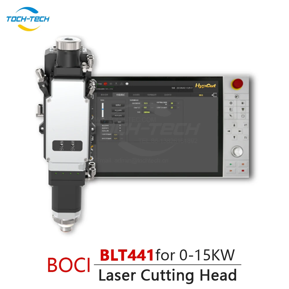 Testa di taglio con messa a fuoco automatica QBH BOCI BLT441 Testa di taglio laser a fibra 0-15kw per taglio laser
