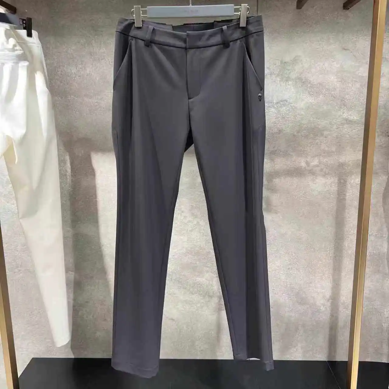 New Korean Original Men's Slim Fit Golf Pants Straight Leg Quick Dry Casual Trousers for Daily Commute Trendy Versatile Stretch