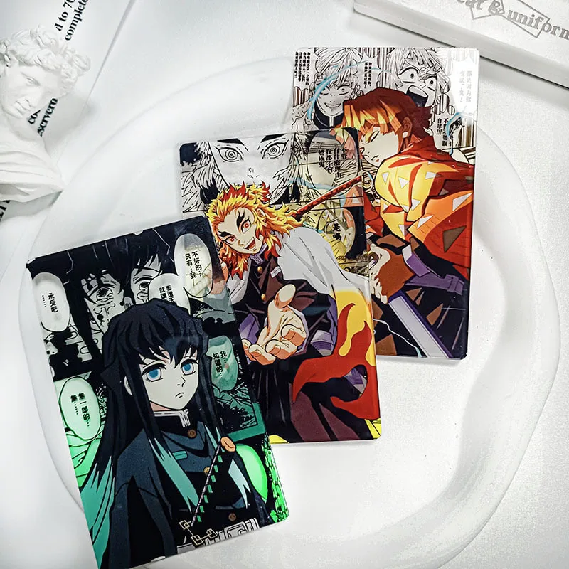 Demon Slayer New Transparent Colored Acrylic Card – Fan-Made DIY Card Decoration Paper Anime Peripheral  Collectible Card