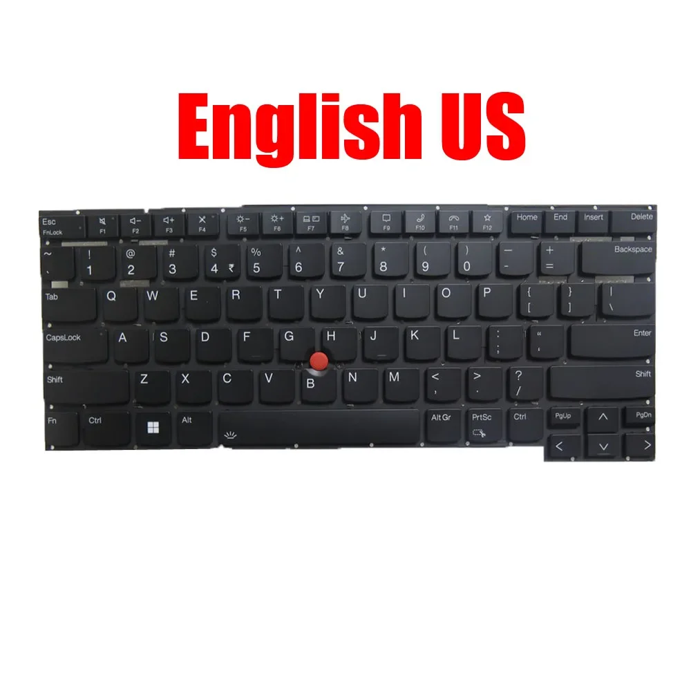 

Клавиатура для ноутбука Lenovo ThinkPad T14s Gen 2 P1 Gen 4 X1 Extreme 4-го поколения Английский США LA JP UK Подсветка без рамки Новый