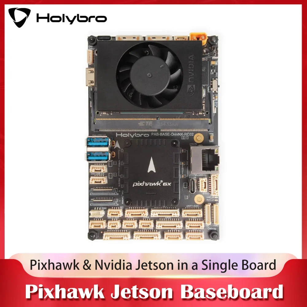 Holybro Pixhawk Jetson Baseboard PM06D UBEC Combines the Power of  Pixhawk 6X & Nvidia Jetson in a Single Board