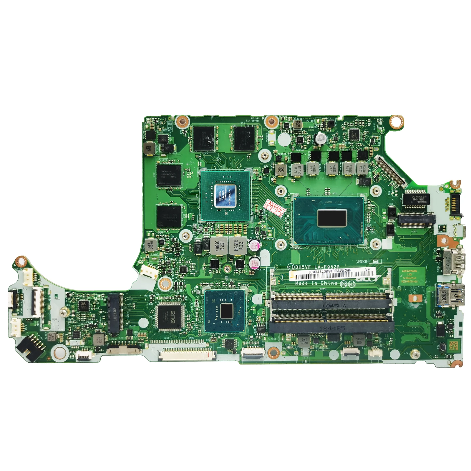 LA-F952P For ACER Nitro AN515 AN515-52 LA-F952P Mainboard i3 i5 i7 CPU 100% Tested Laptop Mainboard