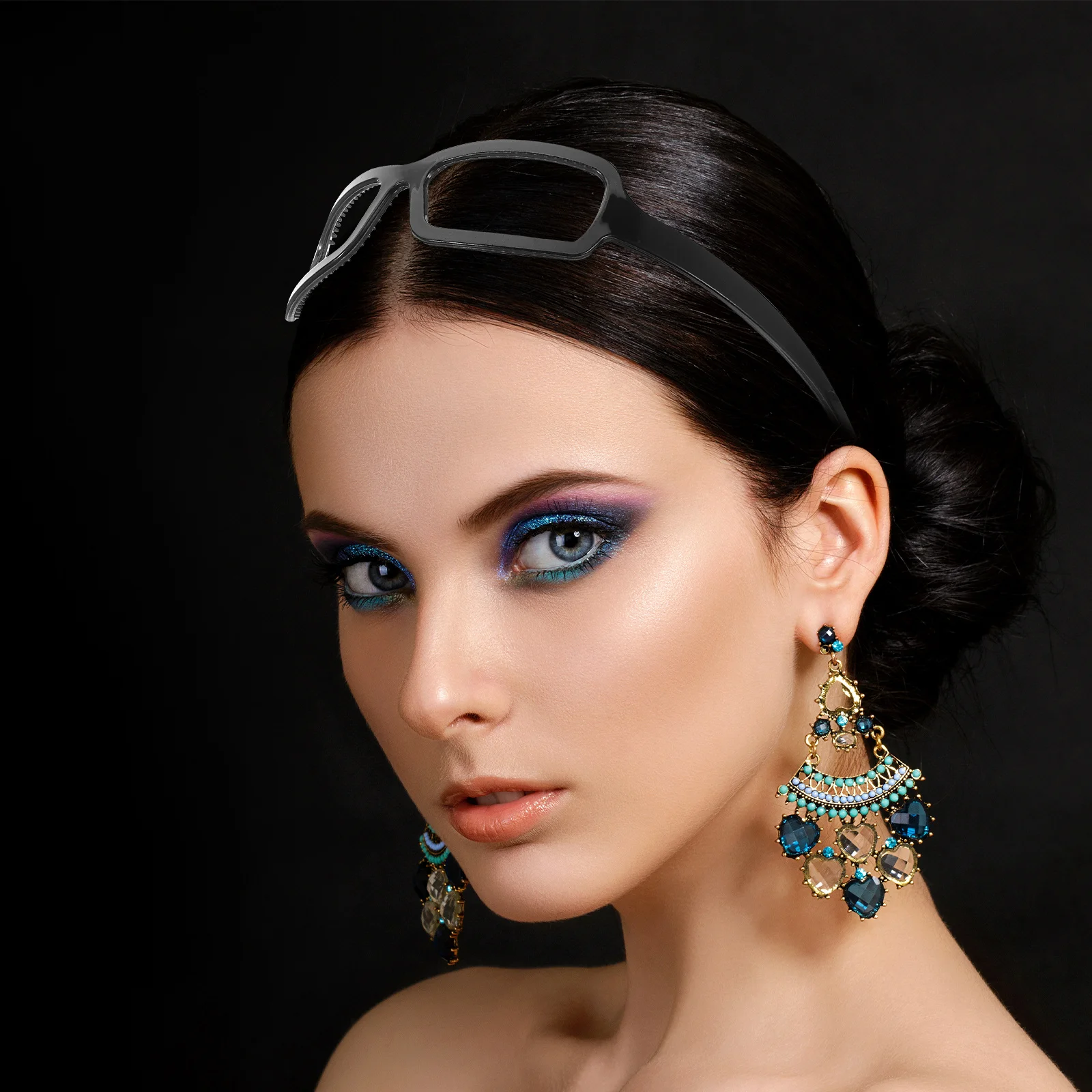 

Resin Headband For Women Stylish Plastic Hairband Lightweight No Pressure Eyewear Design Spa Face Washing Makeup Use Thin