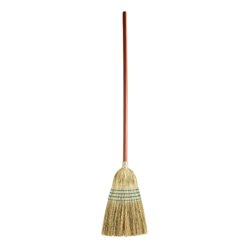 home.Commercial Products Heavy-Duty Corn Broom,Indoor/Outdoor Broom for Courtyard/Garage/Lobby/Mall/Office, Pack of 12