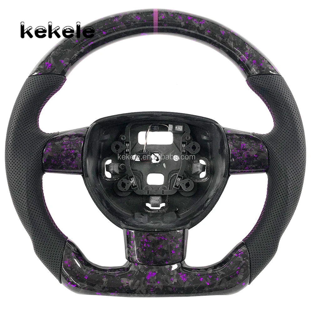 

Custom Forged Carbon Fiber Steering Wheel with Leather for 2007 2012 Ford Focus MK2 MK3 Sport Car Interior Accessories
