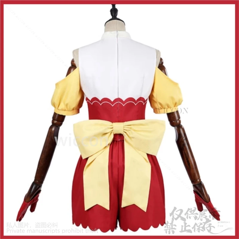 Mem Cyo تأثيري أنيمي Oshi No Ko الموسم 2 زي أحمر موحد شعر مستعار امرأة Kawaii لطيف Mem-Cho عيد الميلاد هالوين البدلة مخصصة