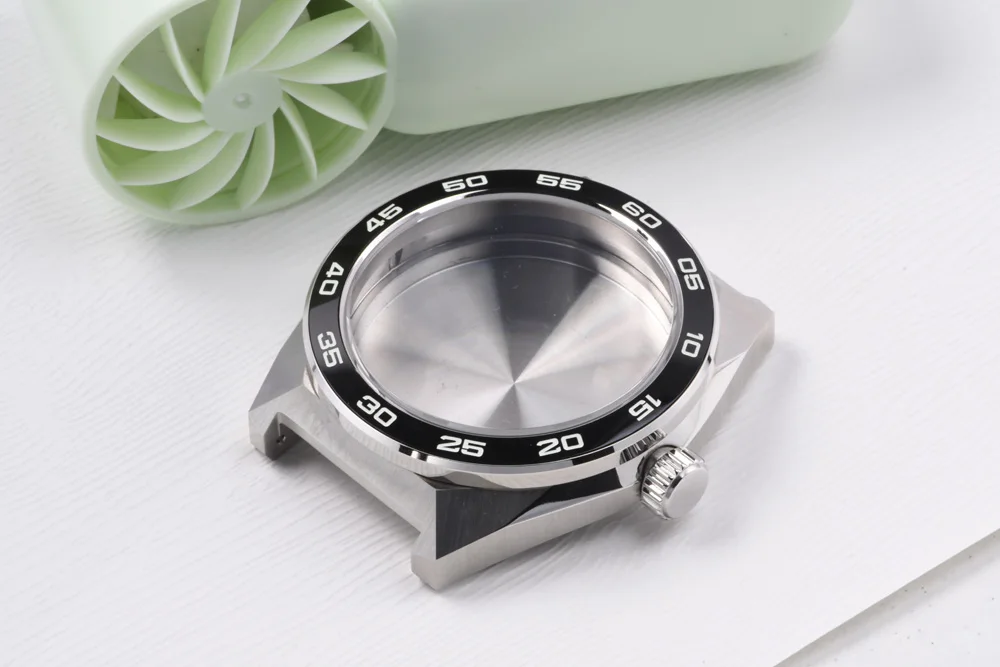 Edelstahl-Uhrengehäuse C3, superleuchtendes Saphir-Tauchgehäuse, passend für Seiko-Modifikationen für NH35A/36A/4R/6R Automatikwerk-Teile – Detail 4