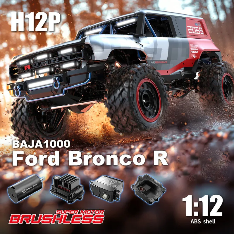 

Meijiaxin H12p Climbing Car 1:12 Remote Control Car Model Ornament 4-Channel Remote Control Car Boy Toy Collection Adult Gift