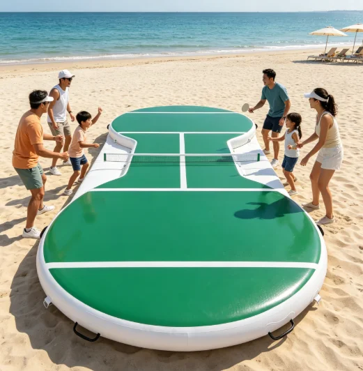Inflatable Floating Pickleball Court, Water Sport Platform, Drop Stitch Arena, Portable Lake Game Court