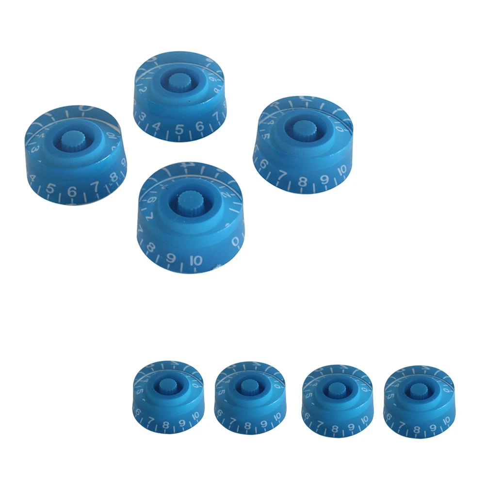 

4 PCS/ Large Circle Knob Round Guitar Knobs Electric Control Tone Piece Set Speed