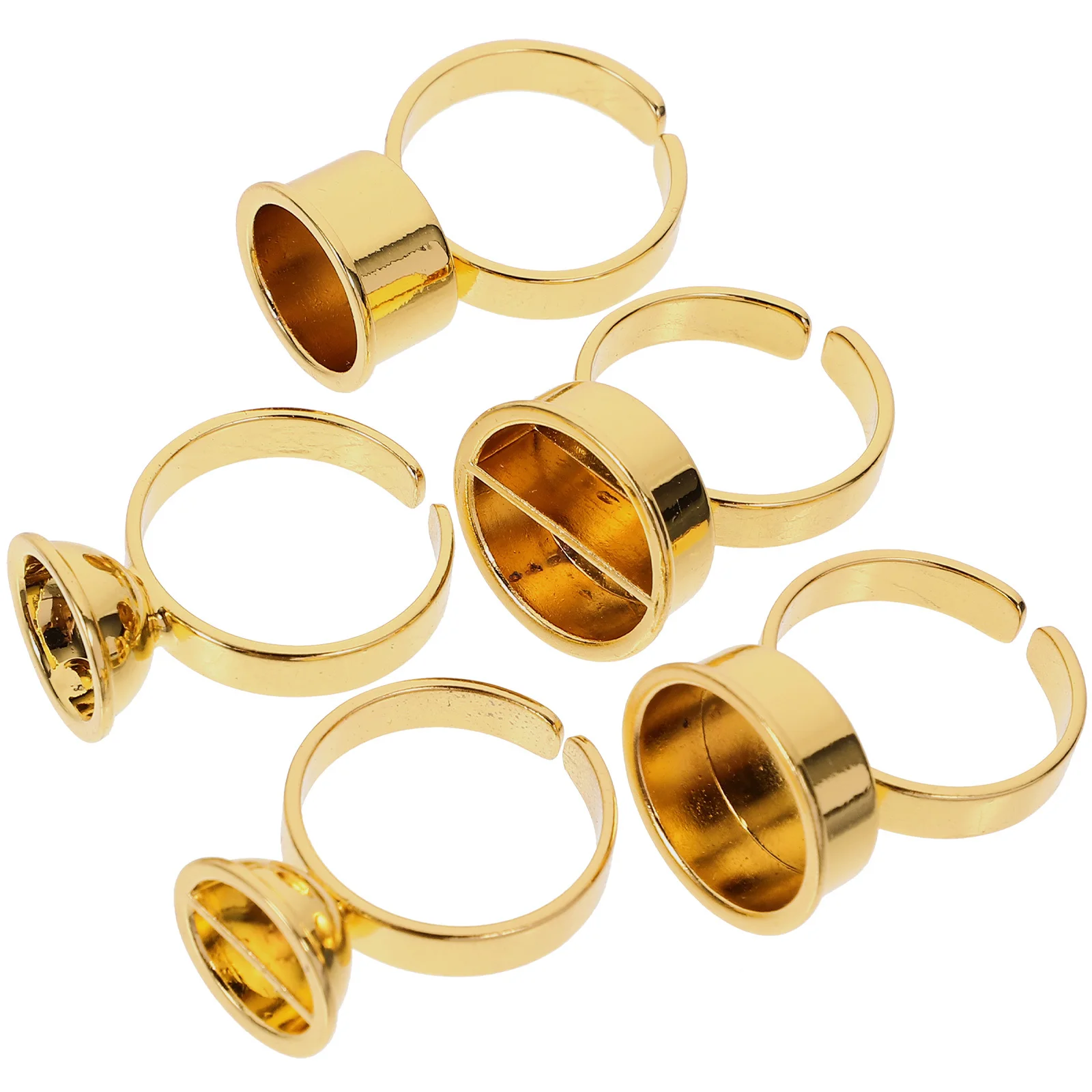 

5pcs Ring Cup Set Eyelash Extension Tool Lash Glue Organizer Holder For Grafting Beauty Supplies Lightweight Portable Design