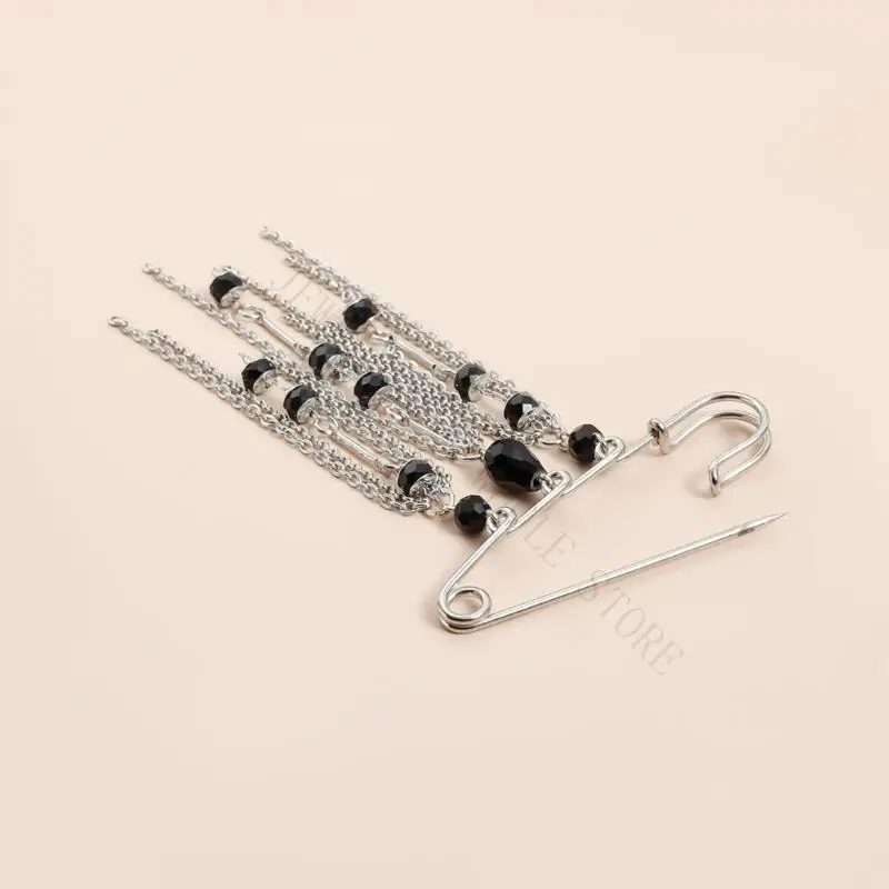 R7UF Versatile Tassels Brooch Accessory Enhances Outfits For Various Event And Wear