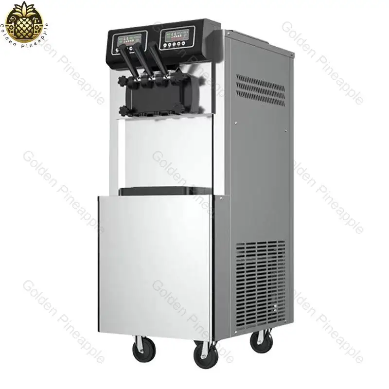 

Professional High - Production Gelato & Soft Serve Ice Cream Machine 3 - Flavor for Commercial Use.