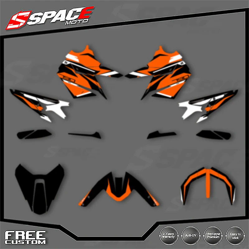 

SPACE Custom Motorcycle Graphics For KTM 2018 2019 2020 2021 DUKE 18-21 DUKE 790 890 Decal Stickers Kits 007