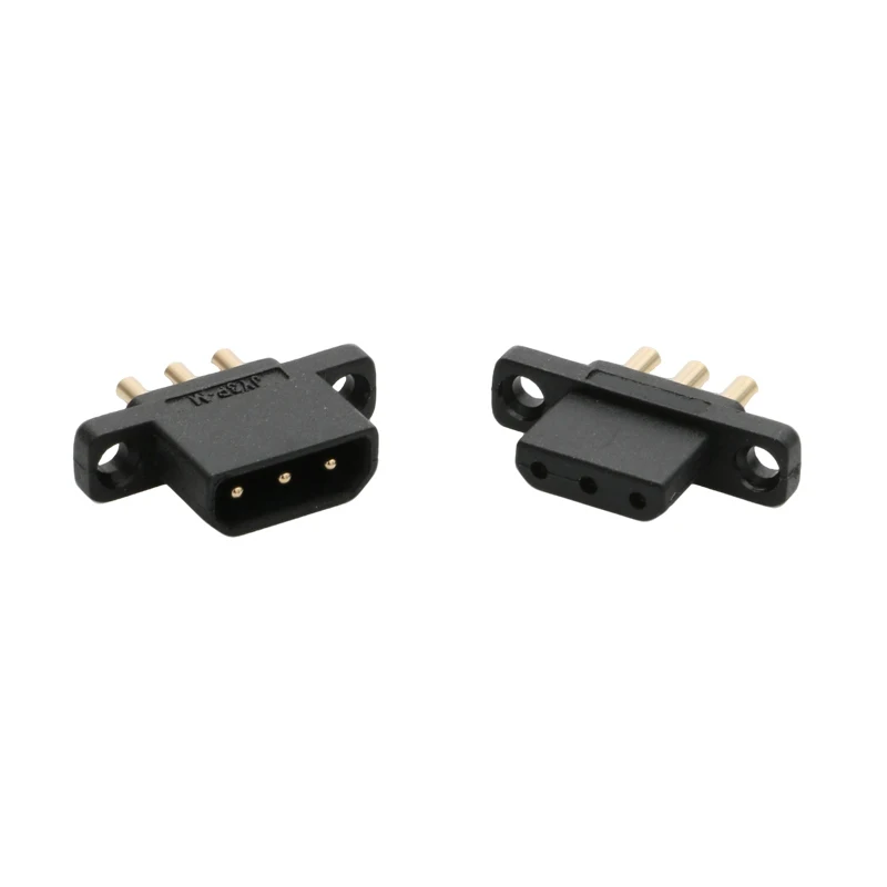 5 pares 500V 5A 3 pines conector macho hembra Terminal chapado en oro de cobre enchufe de alimentación de liberación rápida para piezas de modelo de coche Robot UAV RC