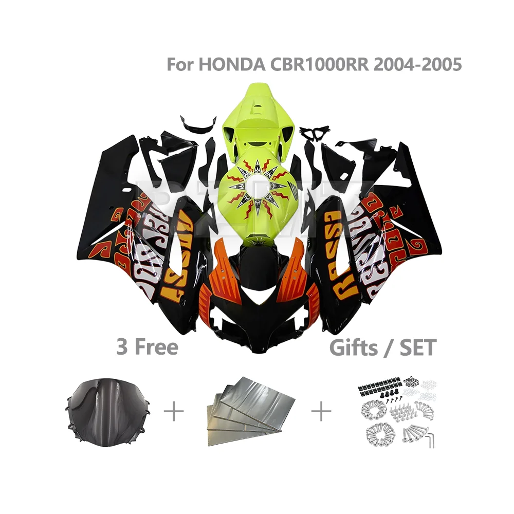 

Motorcycle Fairing Kit FOR HONDA CBR1000RRR 2004-2005 CBR 1000RR ABS Injection Customized Fairings Body Parts Set H1005-1011b