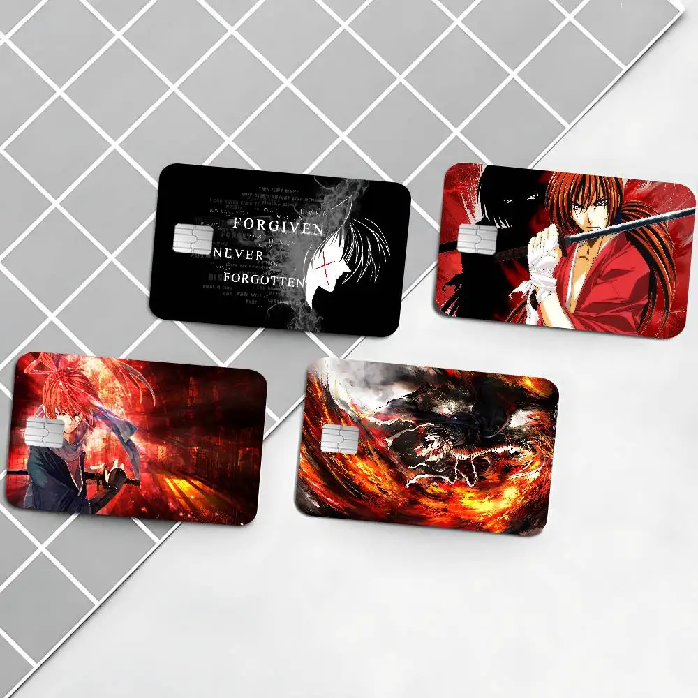 Anime R-Rurouni K-Kenshin Diy Credit Debit Card Sticker Party Sticker Decoration Waterproof Small Chip Card Skin Sticker