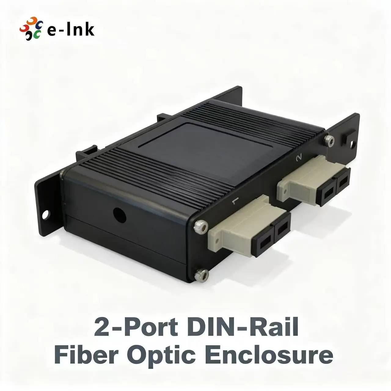 Wholesale 2-Port DIN-Rail Fiber Optic Enclosure for Industrial Networking