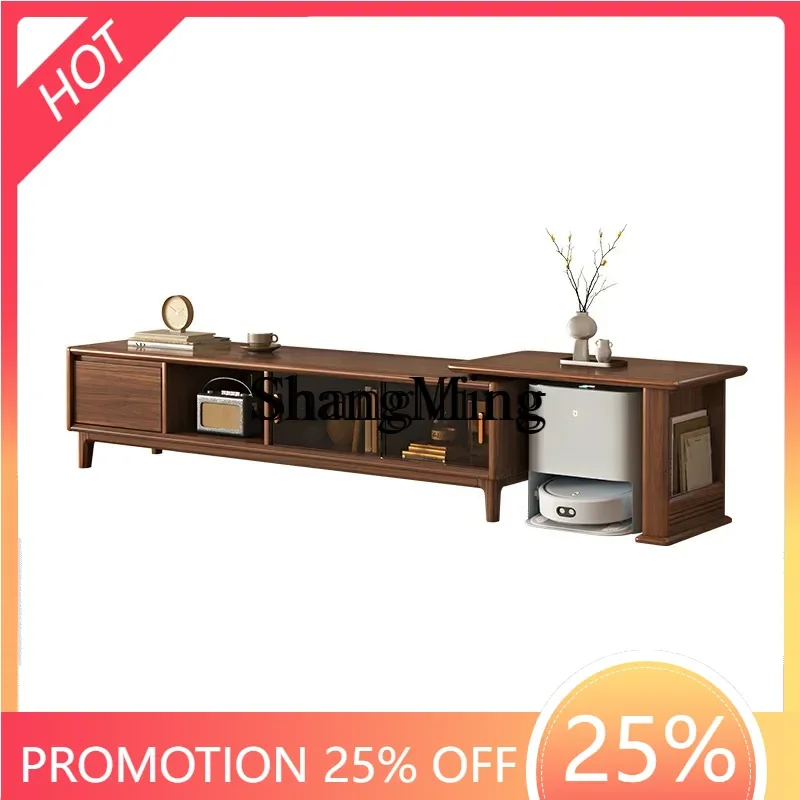 

ZYYhousehold solid wood TV cabinet combination multi-functional locker integrated living room home small apartment