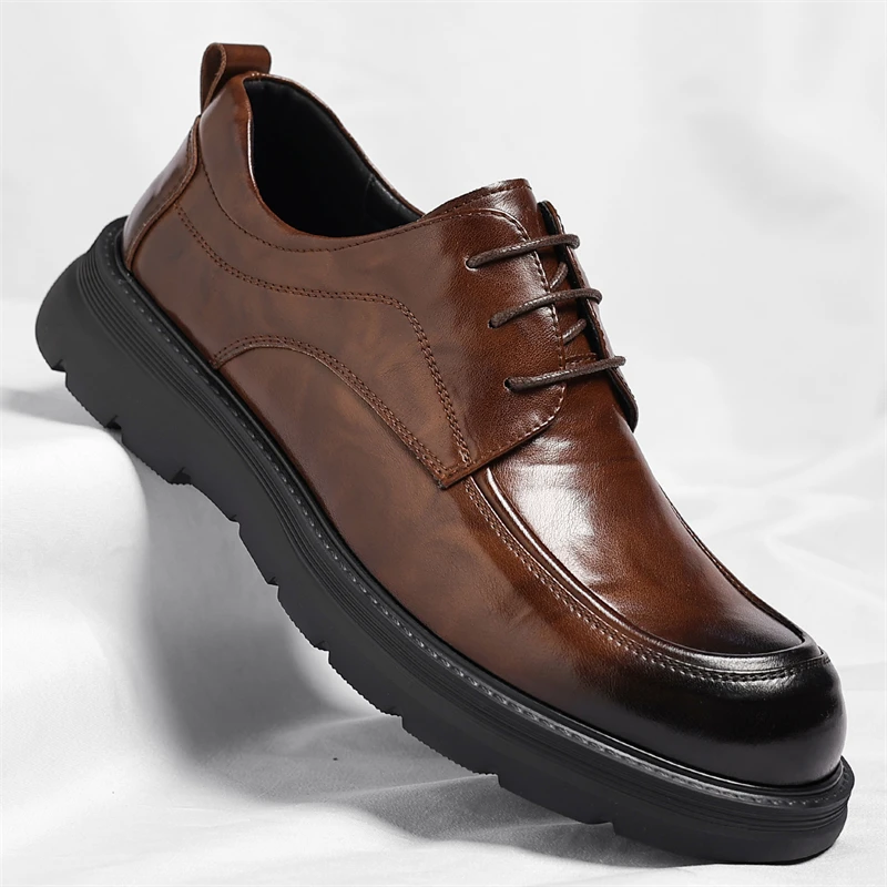 

Men Derby Shoes PU Solid Color Professional Classic Daily Business Formal Men Shoes