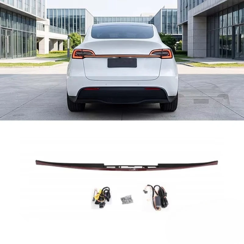 LED Tail Lights Dynamic Sequential ThroughType PlugPlay Tailgate Brake Light Car Accessories For Tesla Model Y 21 23