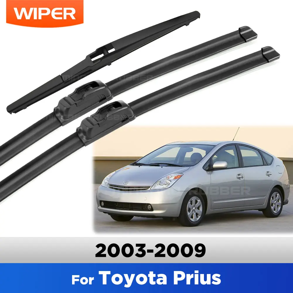 

For Toyota Prius 2003-2009 2004 2005 2006 2007 2008 Wiper Front & Rear Wiper Blades Windshield Windscreen Window 26"+16"+16"