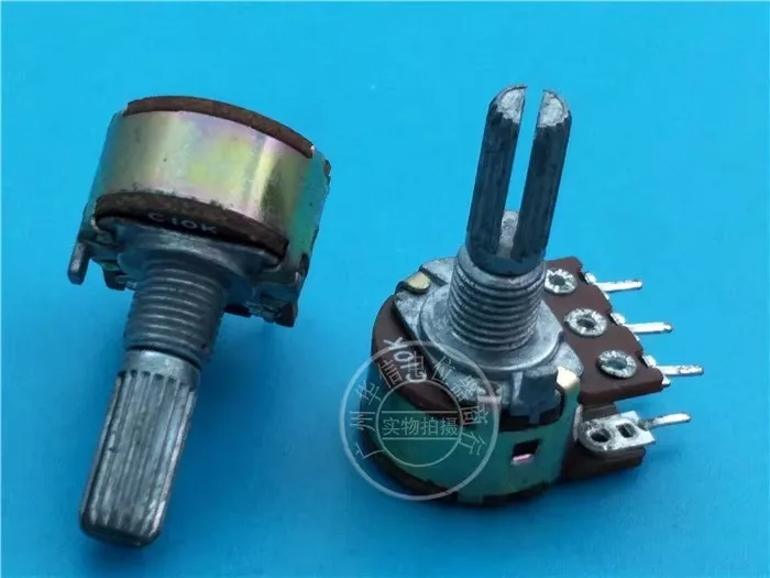 148 tipo potenciômetro duplo C10K alça comprimento 20MM flor