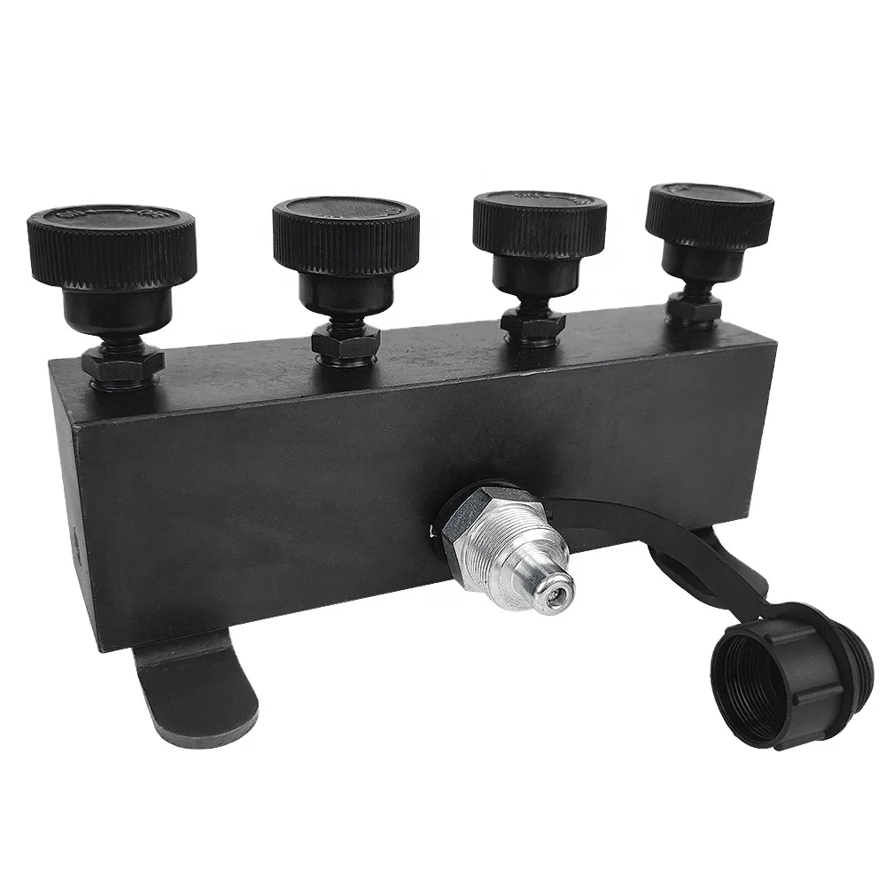 Four  Way Manifold Valve ZG 3/8 Male Coupler distributor valve