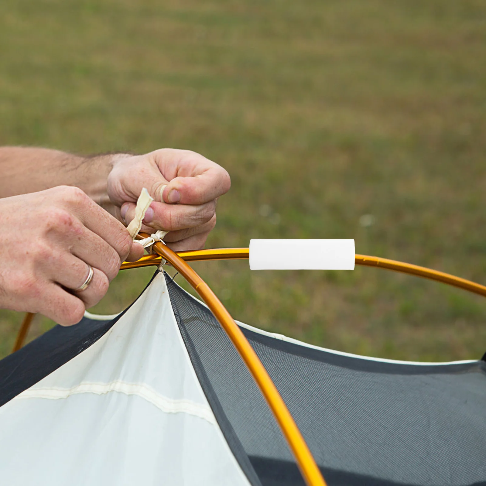 

2pcs Tent Straight Connector Heavy Duty Plastic Canopy Joint Connectors Durable Pole Coupling Accessories Lightweight Support