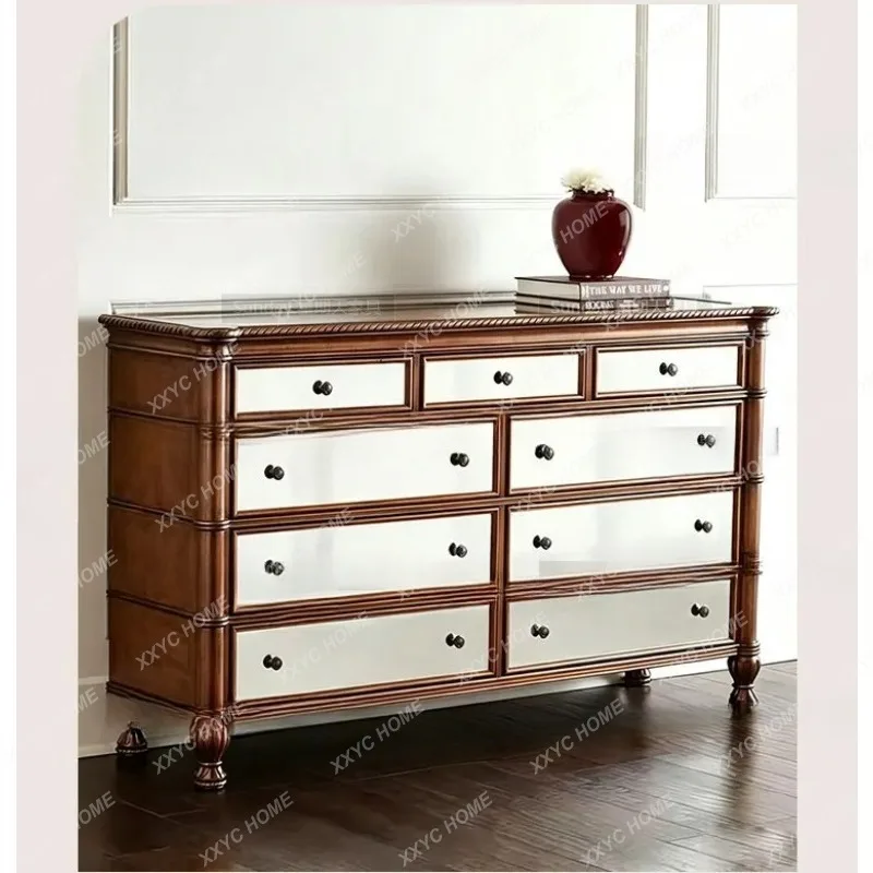 XXFactory Direct Antique Nine Dou Locker Living Room Wall Large Capacity Dou Cabinet