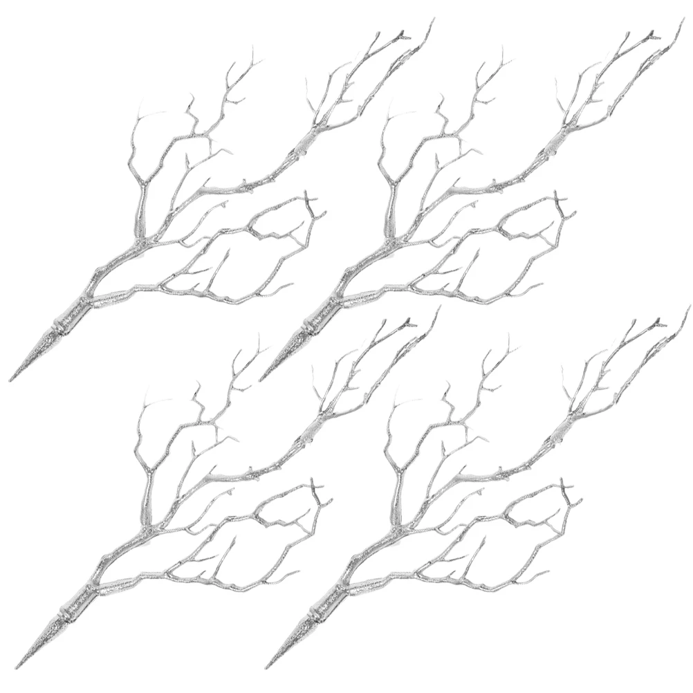 

4pcs Artificial Branches Decorative Plants For Home Office Fall Farmhouse Decor Faux Stems Tree Branch Decoration