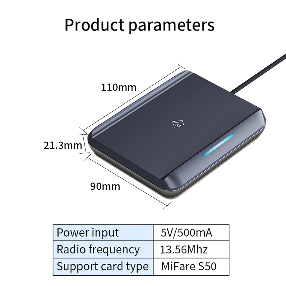 E5SN TTLOCK APP Hotel Room Smart Card Key Distributor RFID 13.56MHz M1 Card Reader Transmitter Suitable for TTLOCK Hotel