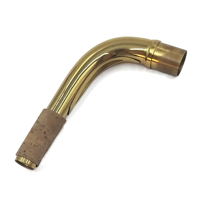 

Baritone Saxophone Neck Brass Paint Gold Sax Parts Accessories