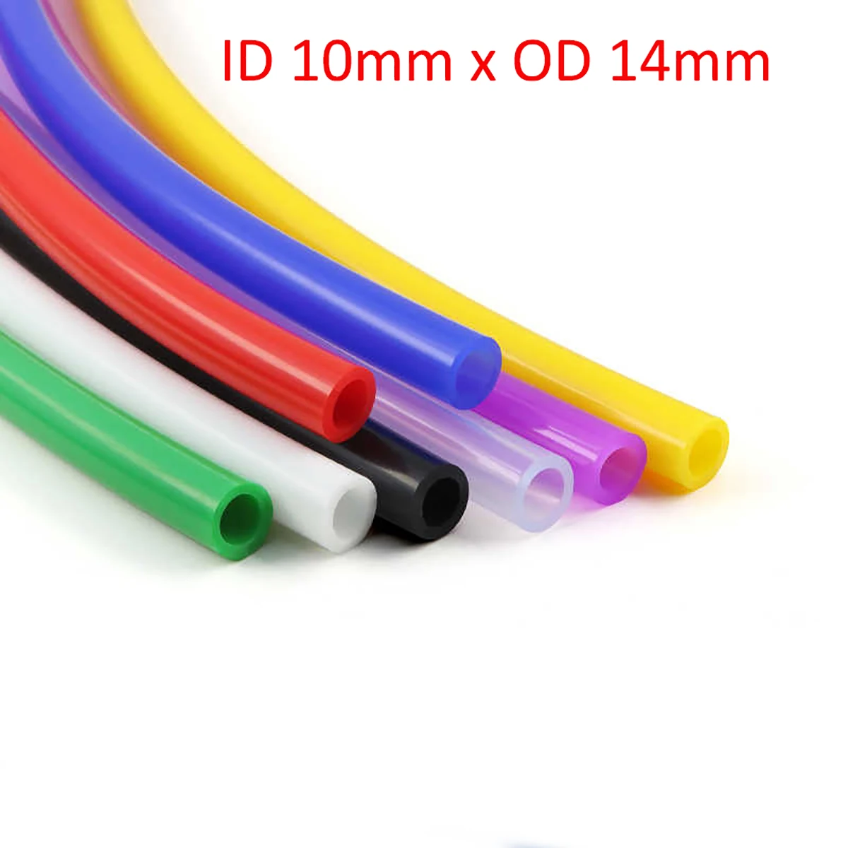 

Food Grade Silicone Tubes Pipe ID 10mm x OD 14mm Flexible Tubing Wall Thickness 2mm Hose Soft Drink Pipes You Choose Colurs