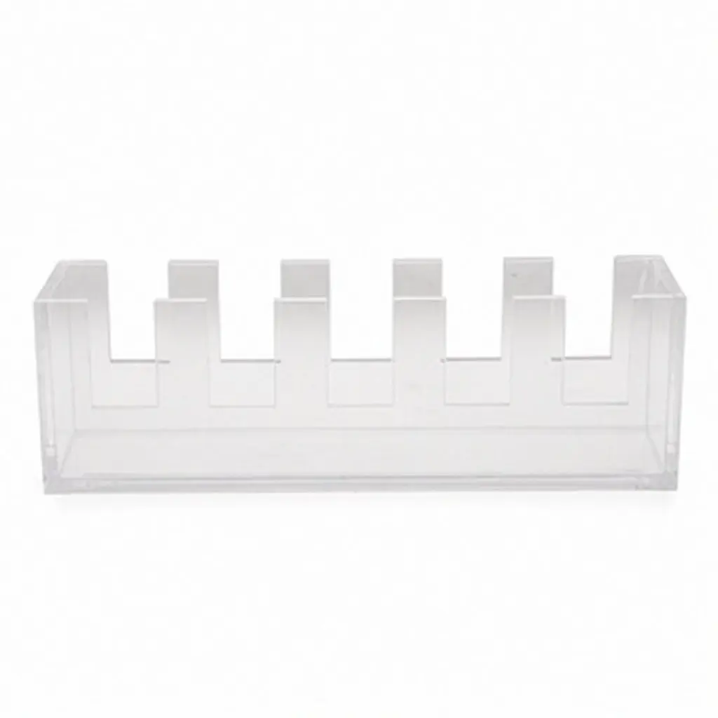 Acrylic Petri Dish Rack 5-Slot Clear Laboratory Dish Holder Lab Bench Organizer Culture Plate Storage Stand Lab Well‑plate Stand