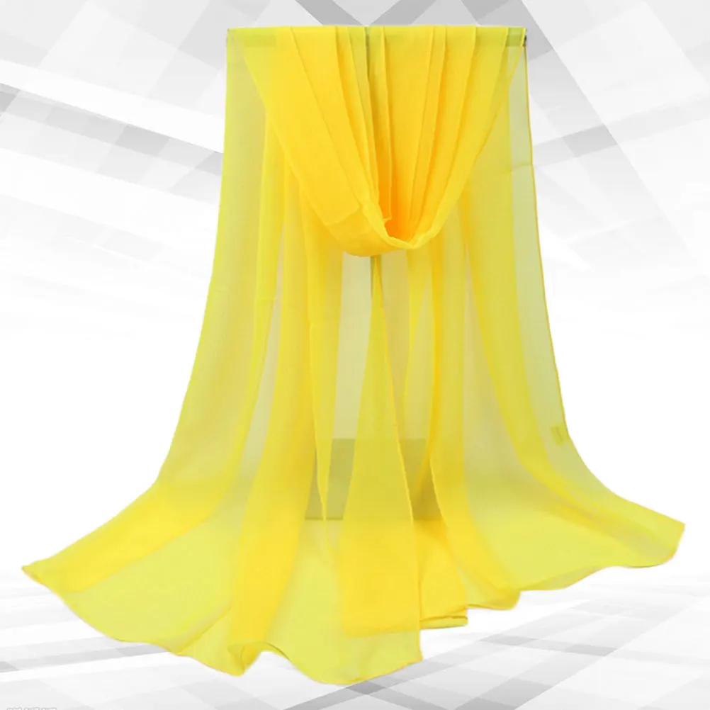 

Scarf Sunscreen Capes for Women Protection Warm Dress Scarves Yellow Shawl Wraps Summer Miss